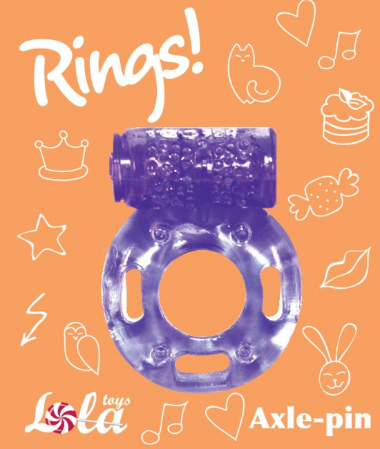 Фиолетовое эрекционное кольцо с вибрацией Rings Axle-pin, Lola toys Фиолетовое эрекционное кольцо с вибрацией Rings Axle-pin, Lola toys