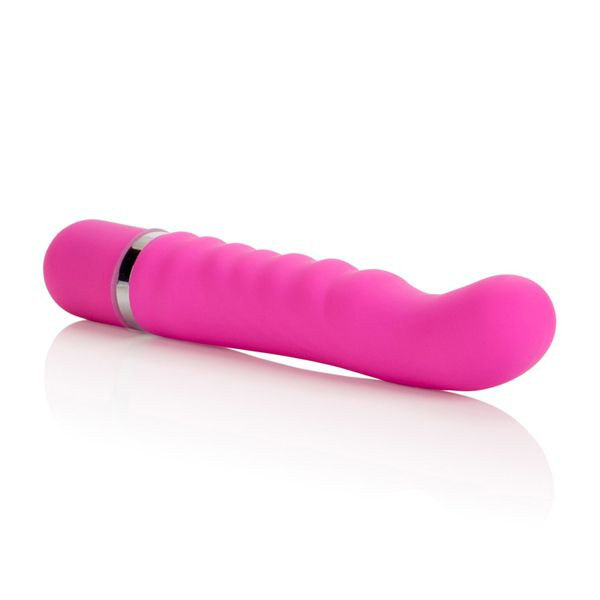 Многофункциональный розовый вибратор 10-Function Charisma Swirly - 12 см., California Exotic Novelties