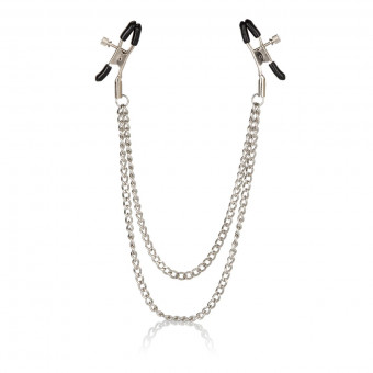 Зажимы на соски с цепочкой Tiered Nipple Clamps, California Exotic Novelties