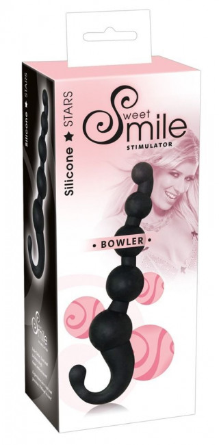 Чёрный анальный стимулятор Smile Bowler - 17 см., Orion Чёрный анальный стимулятор Smile Bowler - 17 см., Orion