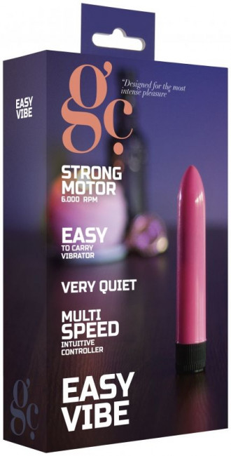 Розовый вибратор GC Easy Vibe - 13,2 см., Shots Media BV