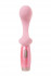 Розовый вибратор Le Stelle PERKS SERIES EX-3 с двумя сменными насадками, Le Stelle