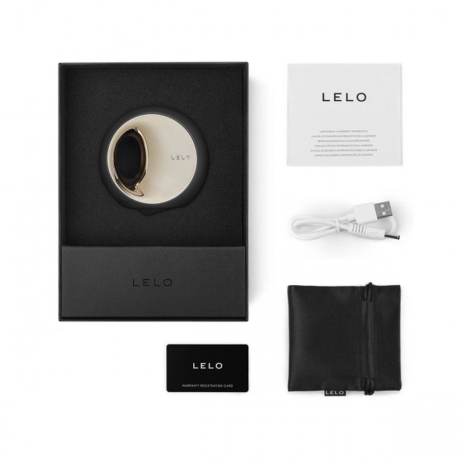 Чёрный вибромассажер для массажа клитора Ora 2 Black, Lelo