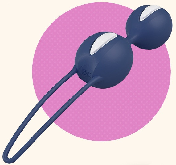 Синие вагинальные шарики Smartballs Duo, Fun Factory Синие вагинальные шарики Smartballs Duo, Fun Factory