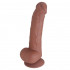 Коричневый фаллоимитатор SEDUCER Passionate Lust - 22 см. Коричневый фаллоимитатор SEDUCER Passionate Lust - 22 см.