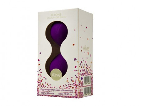 Фиолетовые вагинальные шарики U-tone , Adrien Lastic
