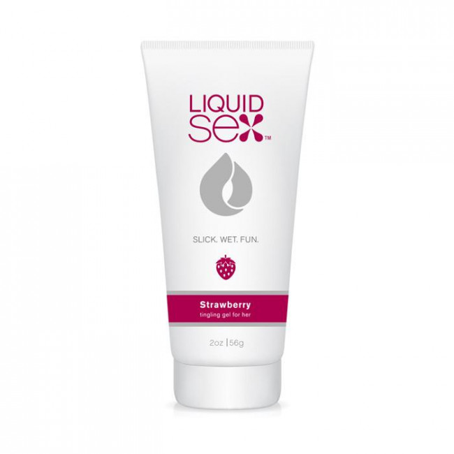Съедобная смазка с согревающим эффектом и ароматом клубники Liquid Sex Tingling Gel for Her Strawberry - 56 гр., Topco Sales Съедобная смазка с согревающим эффектом и ароматом клубники Liquid Sex Tingling Gel for Her Strawberry - 56 гр., Topco Sales