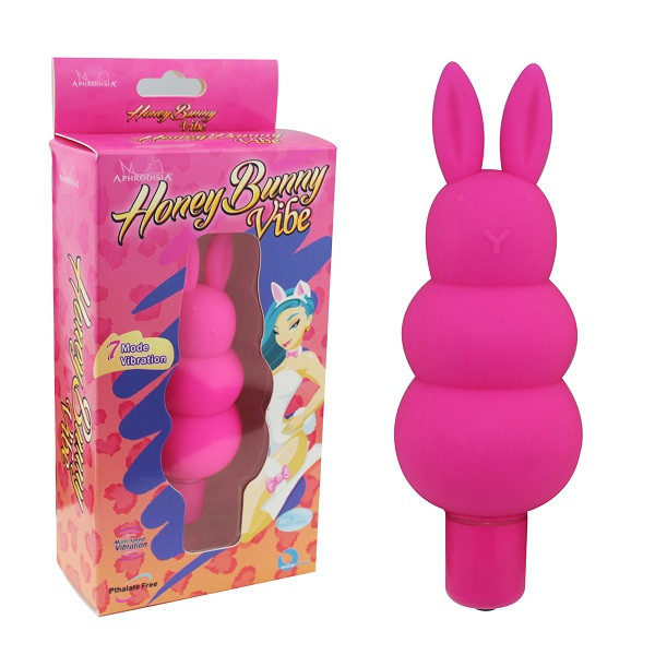 Розовый вибратор-кролик Honey Bunny - 12 см., Howells