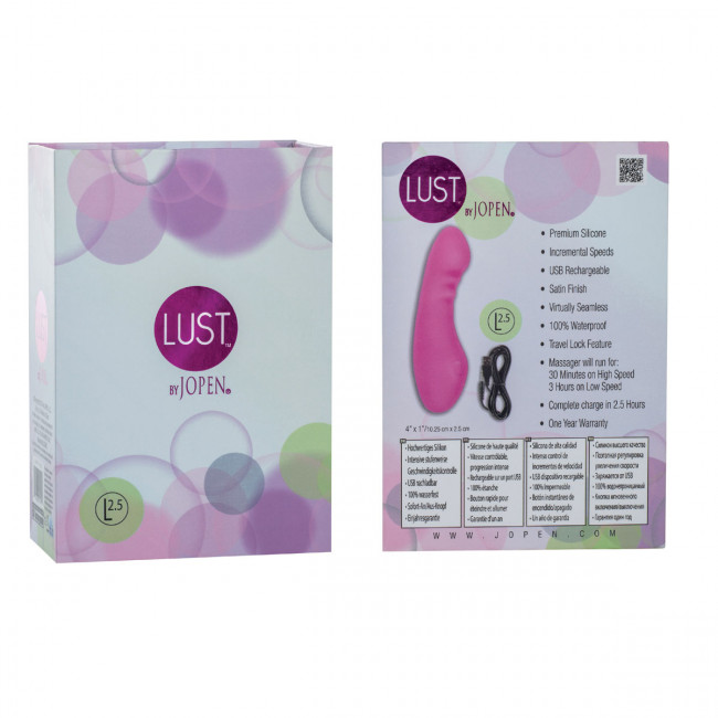 Розовый миниатюрный вибратор Lust by JOPEN L2,5, Jopen