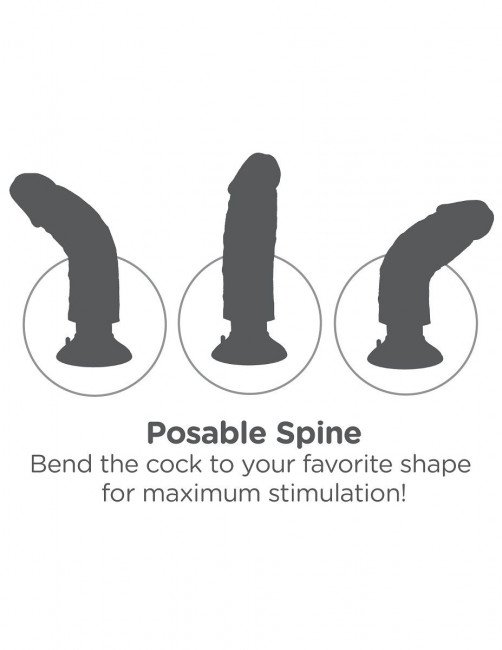 Кофейный вибратор с мошонкой и съемной присоской 7" Vibrating Cock with Balls - 17,8 см., Pipedream Кофейный вибратор с мошонкой и съемной присоской 7" Vibrating Cock with Balls - 17,8 см., Pipedream