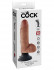 Кофейный вибратор с мошонкой и съемной присоской 7" Vibrating Cock with Balls - 17,8 см., Pipedream Кофейный вибратор с мошонкой и съемной присоской 7" Vibrating Cock with Balls - 17,8 см., Pipedream
