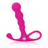 Розовый анальный вибромассажер Embrace Beaded Probes - 9,5 см., California Exotic Novelties