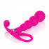 Розовый анальный вибромассажер Embrace Beaded Probes - 9,5 см., California Exotic Novelties