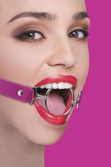 Расширяющий кляп Ring Gag XL с розовыми ремешками, Shots Media BV