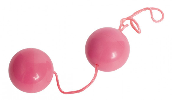 Розовые вагинальные шарики BI-BALLS, ToyFa