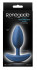 Средняя голубая анальная вибропробка Heavyweight Plug Medium - 12 см., NS Novelties