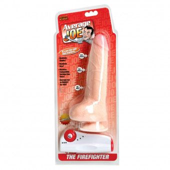 Вибратор на присоске Average Joe The Fire Fighter Kevin Vibrating - 22 см., Topco Sales
