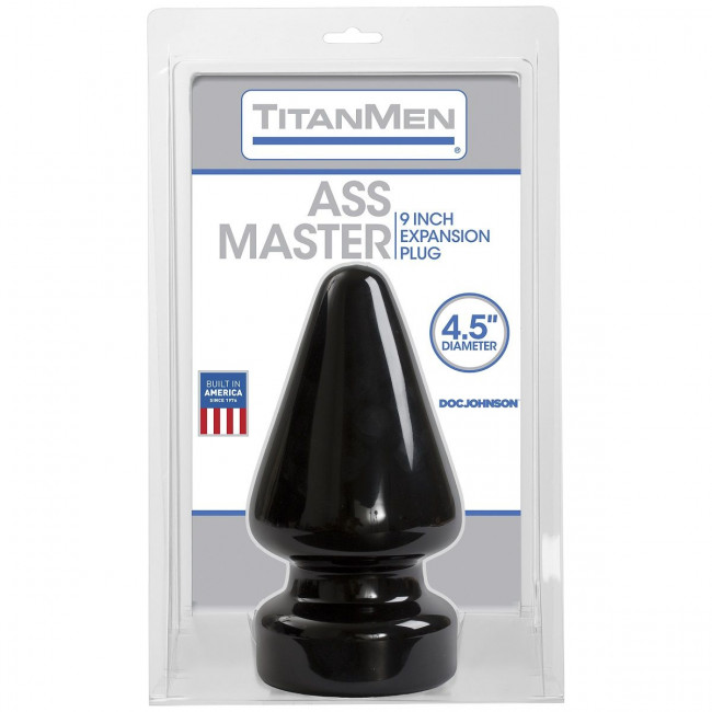 Огромный плуг Titanmen Tools Butt Plug 4.5" Diameter Ass Master - 23,1 см., Doc Johnson
