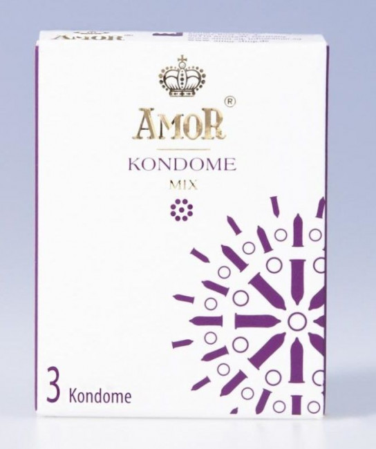 Микс-набор презервативов AMOR Mix - 3 шт. Микс-набор презервативов AMOR Mix - 3 шт.