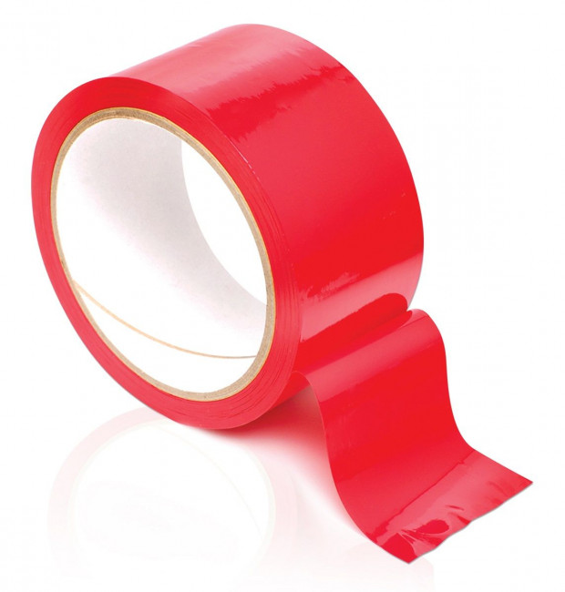 Красная самоклеющаяся лента для связывания Pleasure Tape - 10,7 м., Pipedream