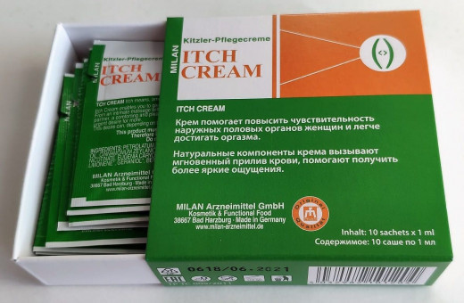 Набор из 10 пробников возбуждающего крема для женщин Itch Cream, Milan Arzneimittel GmbH