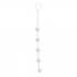 Прозрачная анальная цепочка с 5 шариками JAMMY JELLY ANAL 5 BEADS CRYSTALL - 38 см., Toyz4lovers
