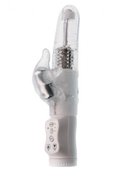 Вибромассажер с клиторальным стимулятором SEVEN SEAS VIBE CLEAR - 21,5 см., Seven Creations