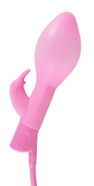 Розовый вибратор с функцией расширения Rosy Bunny - 20 см., Orion Розовый вибратор с функцией расширения Rosy Bunny - 20 см., Orion