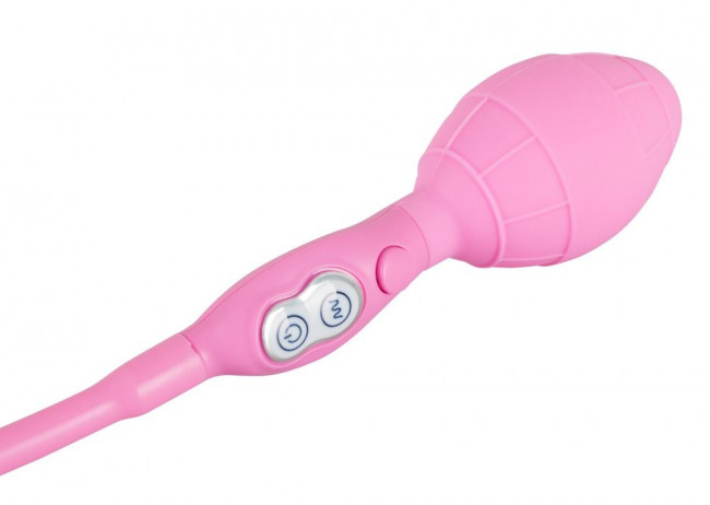 Розовый вибратор с функцией расширения Rosy Bunny - 20 см., Orion Розовый вибратор с функцией расширения Rosy Bunny - 20 см., Orion