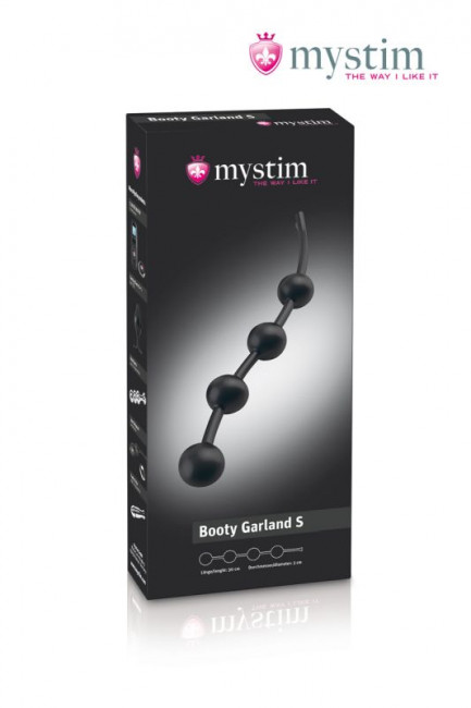 Малая анальная цепочка для электростимуляции Booty Garland S - 30 см., MyStim