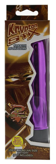 Ярко-розовый гладкий вибромассажёр KRYPTON STIX 5 MASSAGER M/S PINK -  12,7 см., NMC