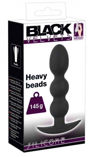 Тяжелая анальная елочка Heavy Beads - 13,3 см., Orion