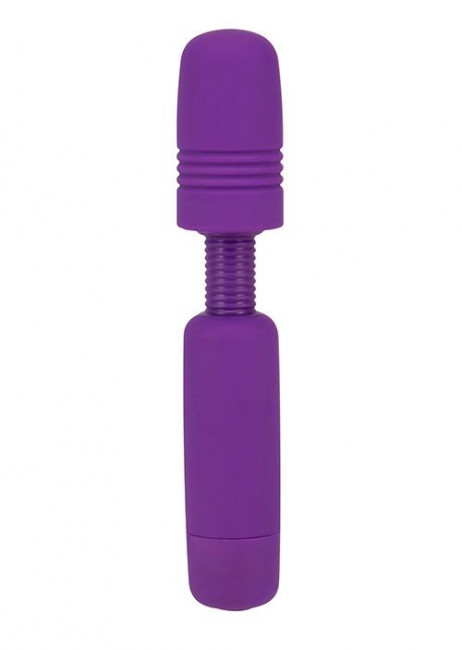 Фиолетовый мини-вибратор POWER TIP JR MASSAGE WAND Фиолетовый мини-вибратор POWER TIP JR MASSAGE WAND
