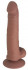 Коричневый фаллоимитатор SEDUCER Perfect Peter - 20 см.