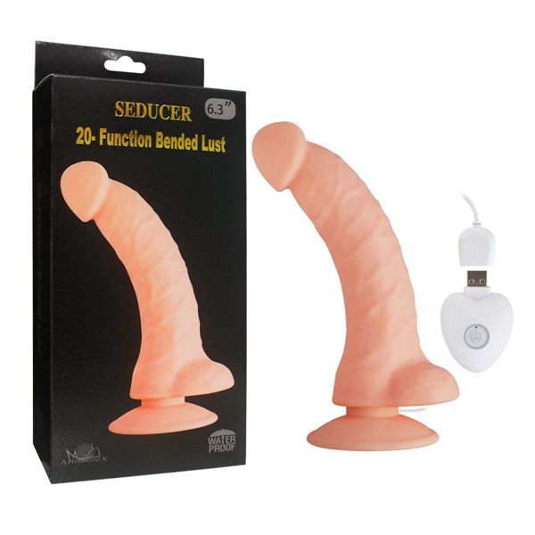 Телесный вибратор SEDUCER 20 Function Bended Lust - 17,5 см. Телесный вибратор SEDUCER 20 Function Bended Lust - 17,5 см.