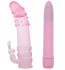 Розовый вибратор с рельефной насадкой GOOD VIBES ORGASMIC DREAM VIBRATOR SET - 15,2 см., Dream Toys