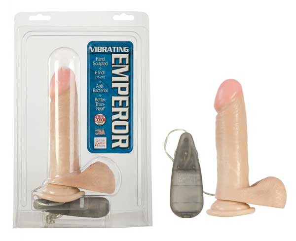 Вибратор-реалистик Vibrating Emperor - 15 см., California Exotic Novelties