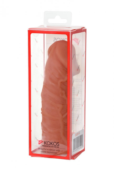 Насадка фаллического вида с венками Extreme Sleeve 005 S-size - 12,7 см., KOKOS