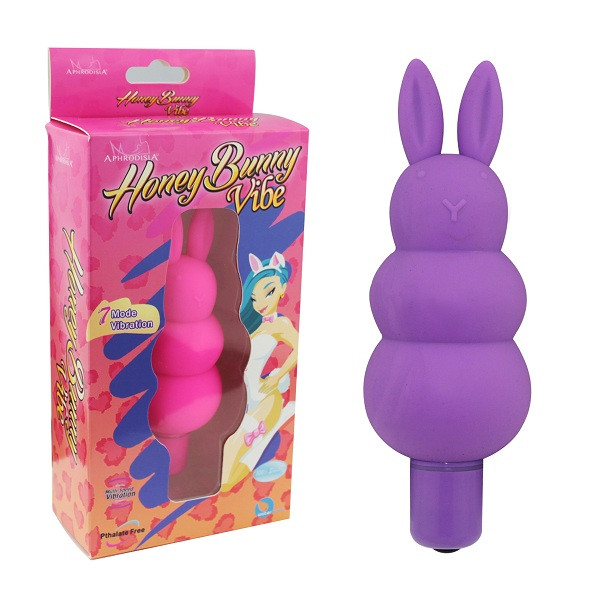 Фиолетовый вибратор-кролик Honey Bunny - 12 см., Howells