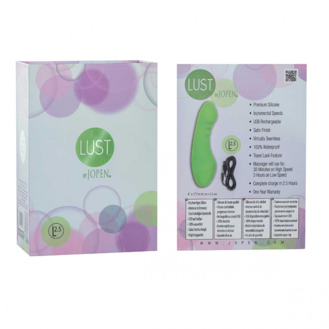 Зеленый миниатюрный вибратор L2.5, Jopen