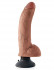 Кофейный виброфаллос со съемной присоской 9" Vibrating Cock with Balls - 22,9 см., Pipedream Кофейный виброфаллос со съемной присоской 9" Vibrating Cock with Balls - 22,9 см., Pipedream