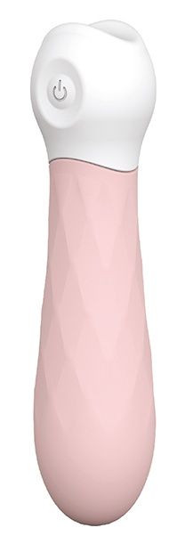 Розовый мини-вибромассажер Diamond Baby Boo - 11 см., Dream Toys
