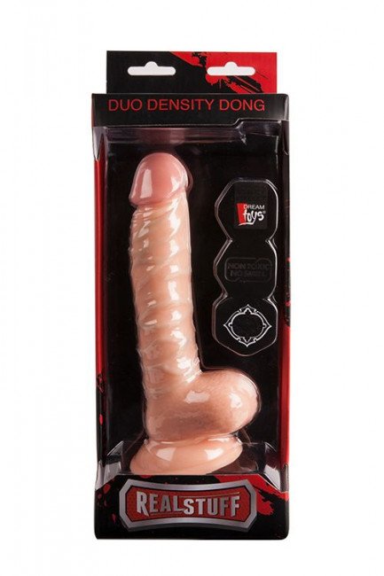 Телесный фаллоимитатор REALSTUFF DUO DENSITY DONG 8INCH - 20,3 см., Dream Toys Телесный фаллоимитатор REALSTUFF DUO DENSITY DONG 8INCH - 20,3 см., Dream Toys