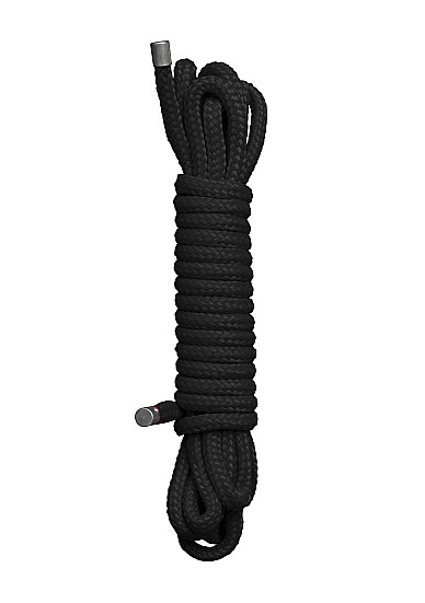 Черная веревка для бандажа Japanese rope - 10 м., Shots Media BV