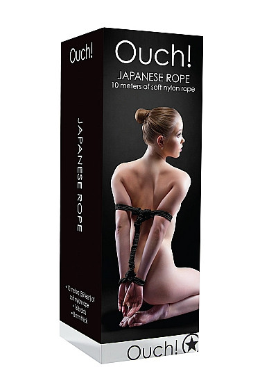 Черная веревка для бандажа Japanese rope - 10 м., Shots Media BV