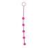 Розовая анальная цепочка с 5 шариками JAMMY JELLY ANAL 5 BEADS PINK - 38 см., Toyz4lovers