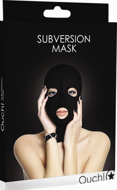 Черная маска Subversion Mask с прорезями для глаз и рта Черная маска Subversion Mask с прорезями для глаз и рта