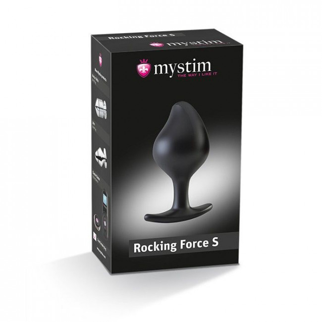 Анальная пробка Rocking Force S для электростимуляции - 9,5 см., MyStim Анальная пробка Rocking Force S для электростимуляции - 9,5 см., MyStim