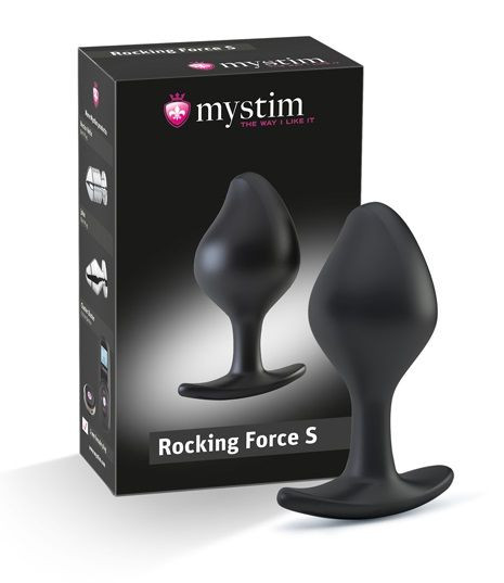 Анальная пробка Rocking Force S для электростимуляции - 9,5 см., MyStim Анальная пробка Rocking Force S для электростимуляции - 9,5 см., MyStim