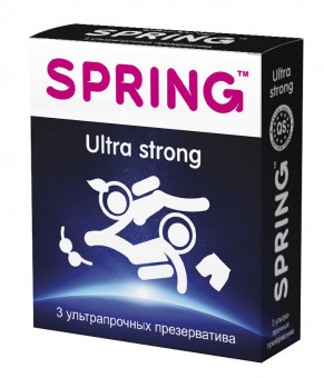 Ультрапрочные презервативы SPRING ULTRA STRONG - 3 шт., SPRING